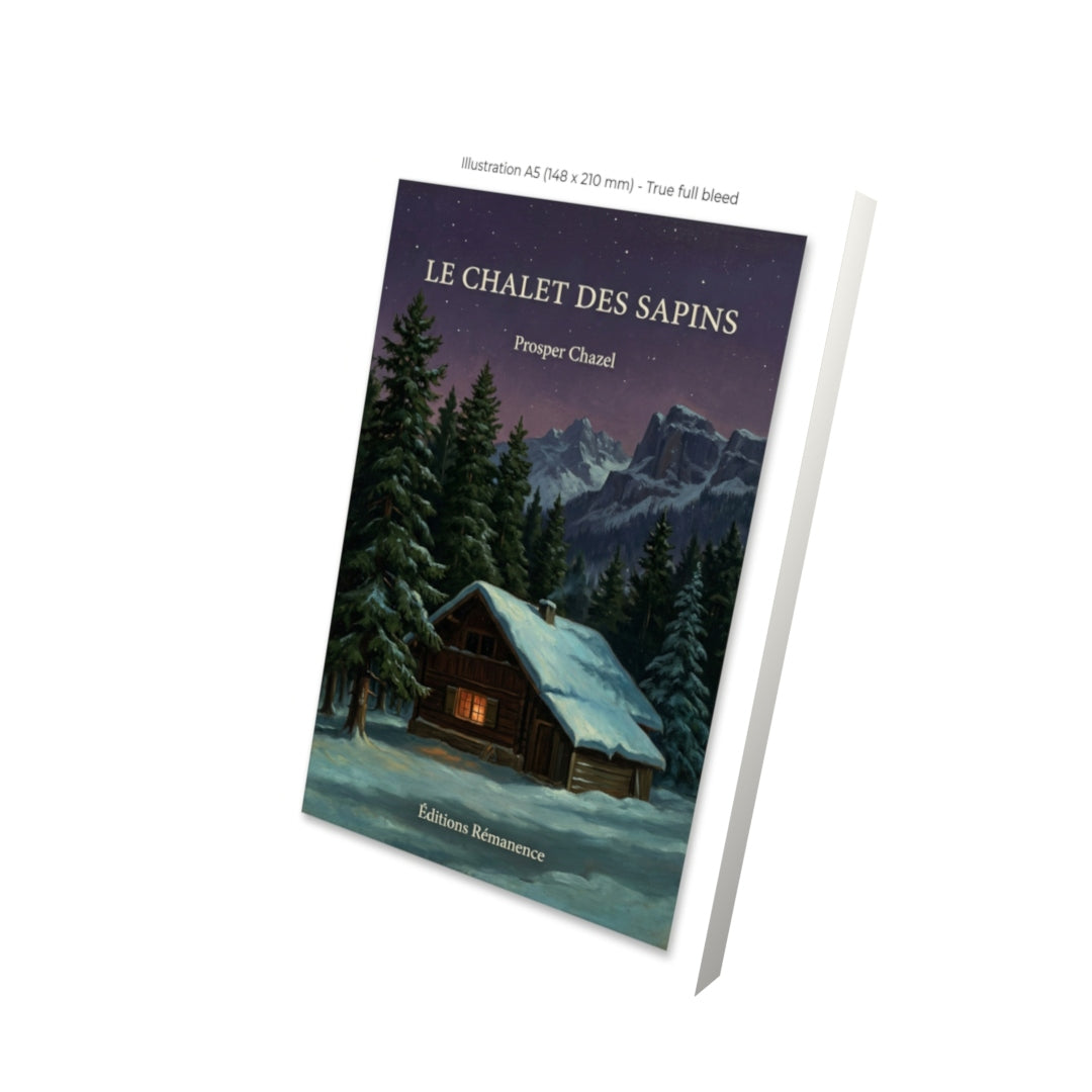 Livre Le Chalet des sapins par Prosper Chazel - Vue 3D - Editions Remanence