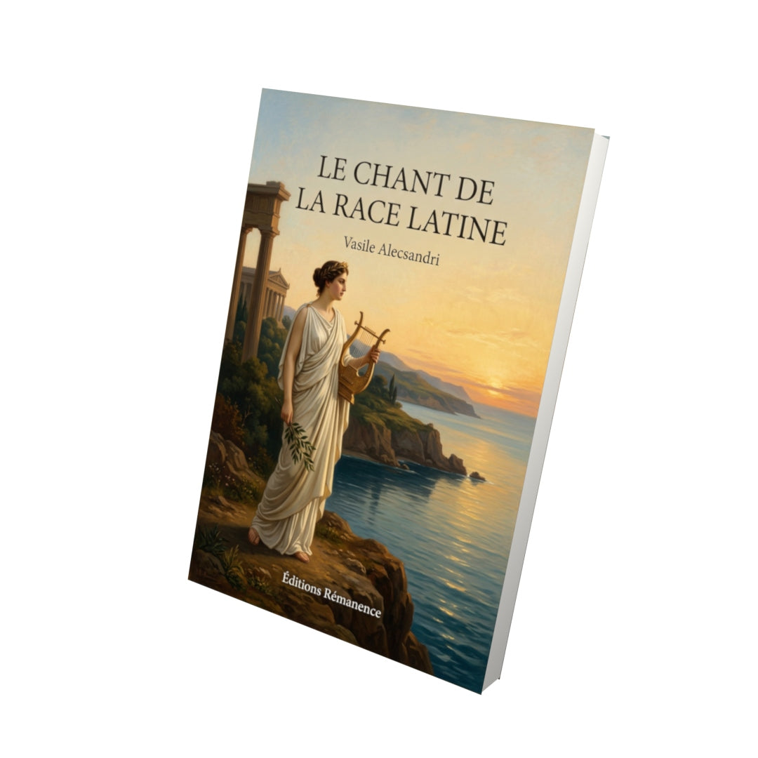 Livre Le Chant de la race latine par Vasile Alecsandri - Vue 3D - Editions Remanence