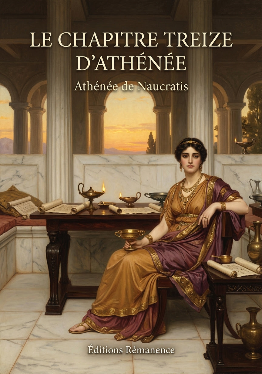 Livre Le Chapitre treize d’Athénée par Athénée de Naucratis - Couverture - Editions Remanence