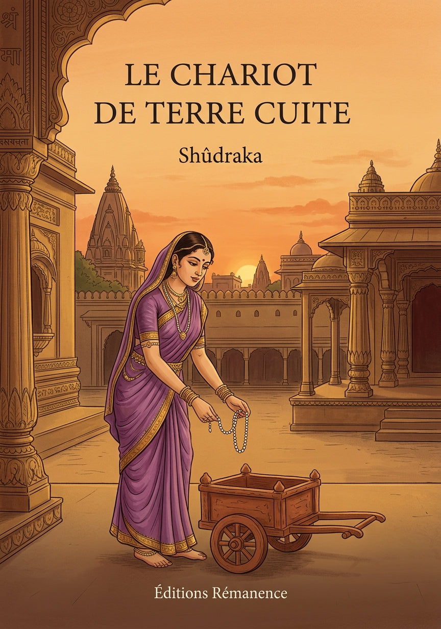Livre Le Chariot de terre cuite par Shûdraka - Couverture - Editions Remanence