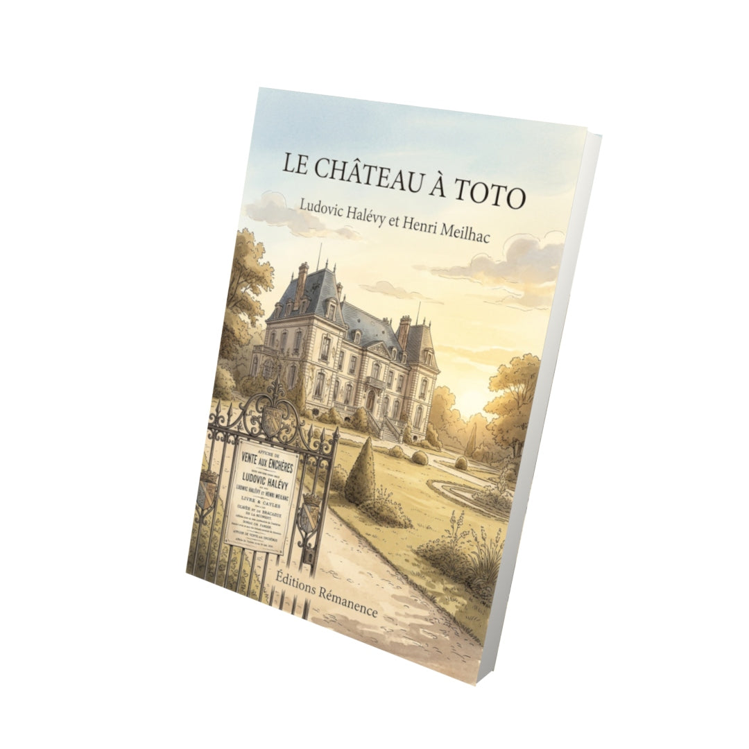 Livre Le Château à Toto par Ludovic Halévy et Henri Meilhac - Vue 3D - Editions Remanence