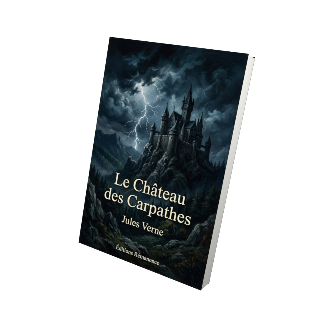 Livre Le Château des Carpathes - Jules Verne - Vue 3D - Editions Remanence