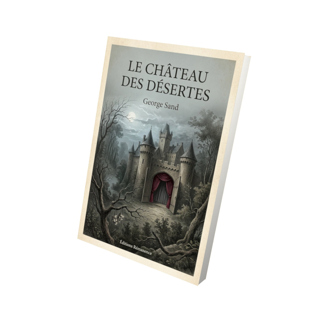Livre Le château des Désertes - George Sand - Vue 3D - Editions Remanence