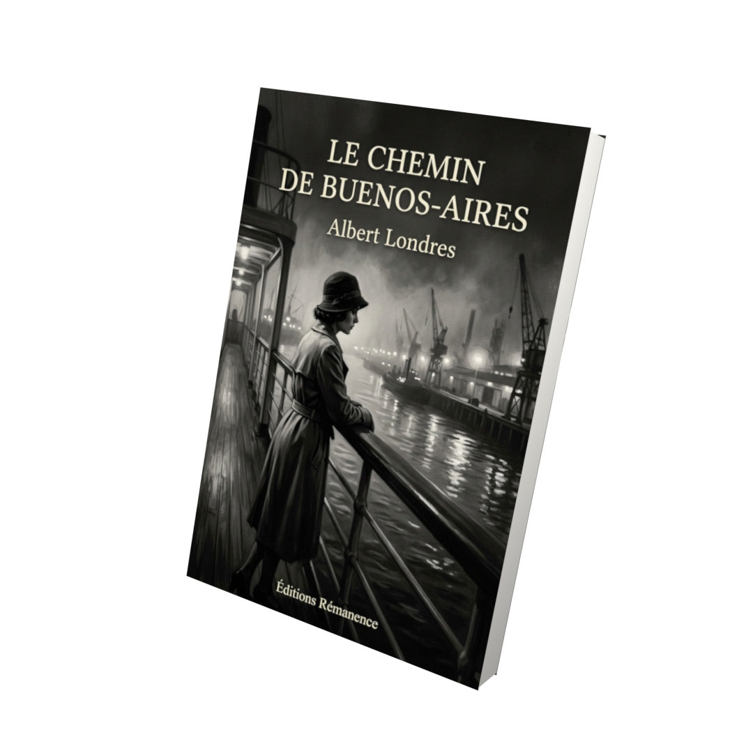 Livre Le Chemin de Buenos-Aires par Albert Londres - Vue 3D - Editions Remanence