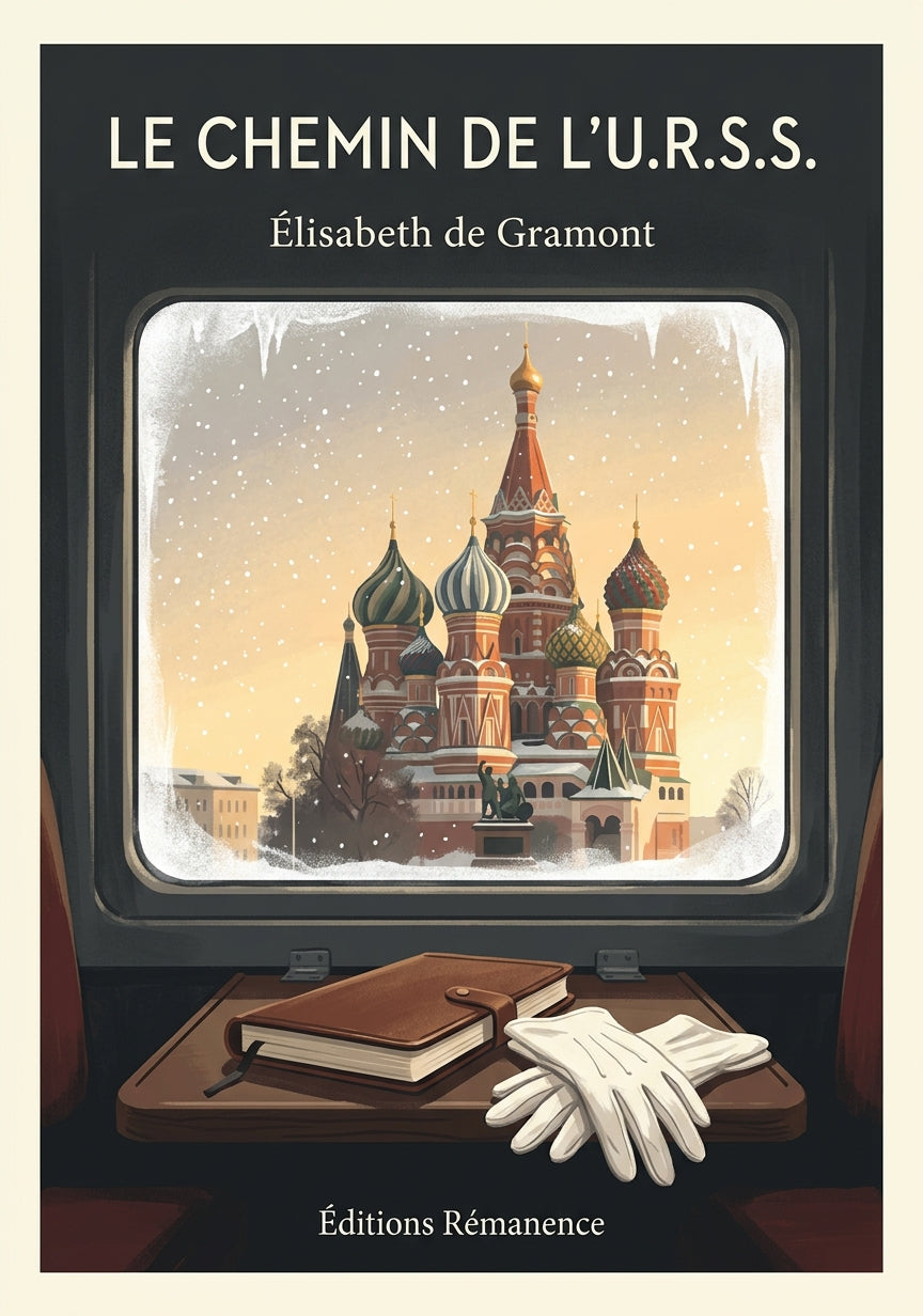 Livre Le chemin de l’U.R.S.S. par Élisabeth de Gramont - Couverture - Editions Remanence