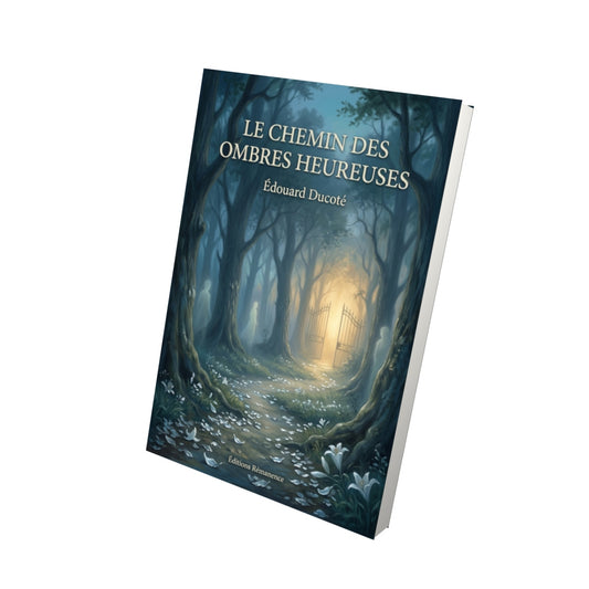 Livre Le Chemin des Ombres heureuses par Édouard Ducoté - Vue 3D - Editions Remanence