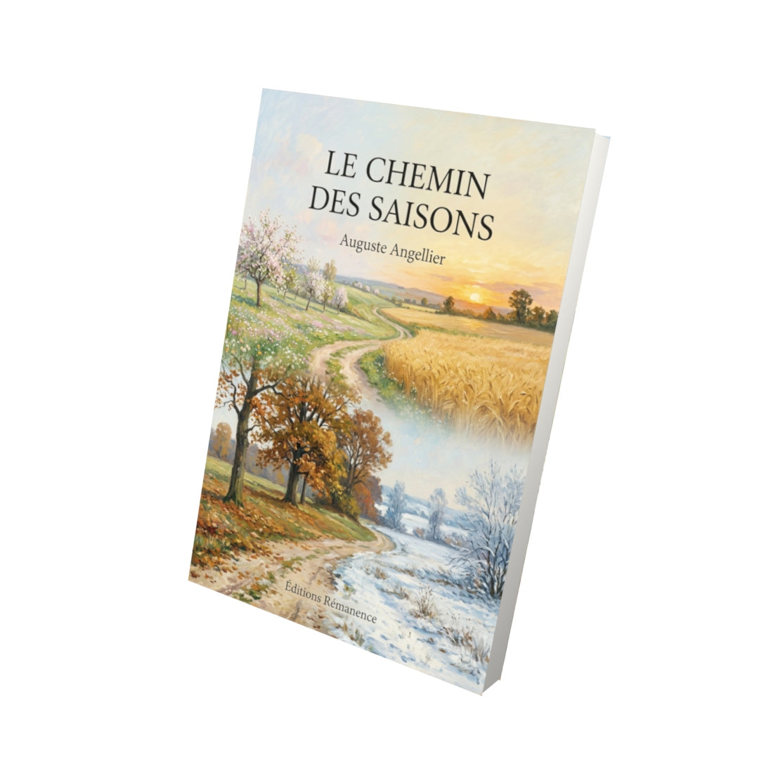 Livre Le Chemin des saisons par Auguste Angellier - Vue 3D - Editions Remanence