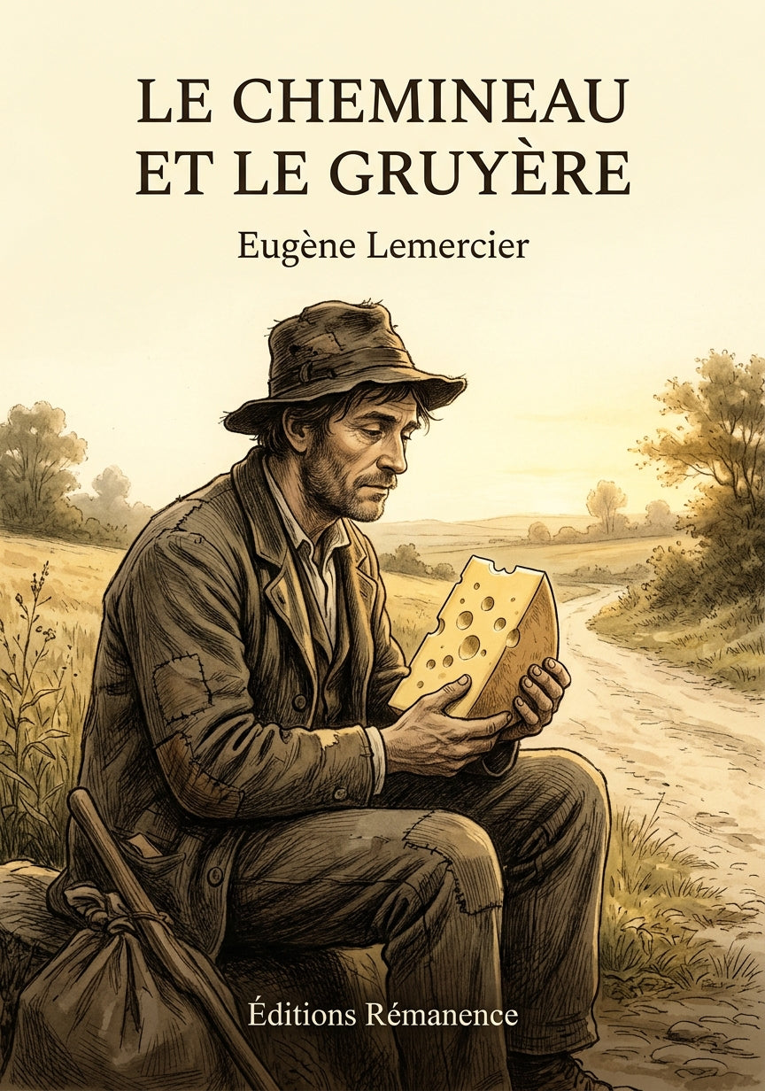 Livre Le Chemineau et le Gruyère par Eugène Lemercier - Couverture - Editions Remanence