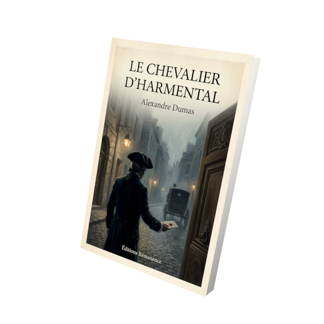 Livre Le chevalier d'Harmental - Alexandre Dumas - Vue 3D - Editions Remanence