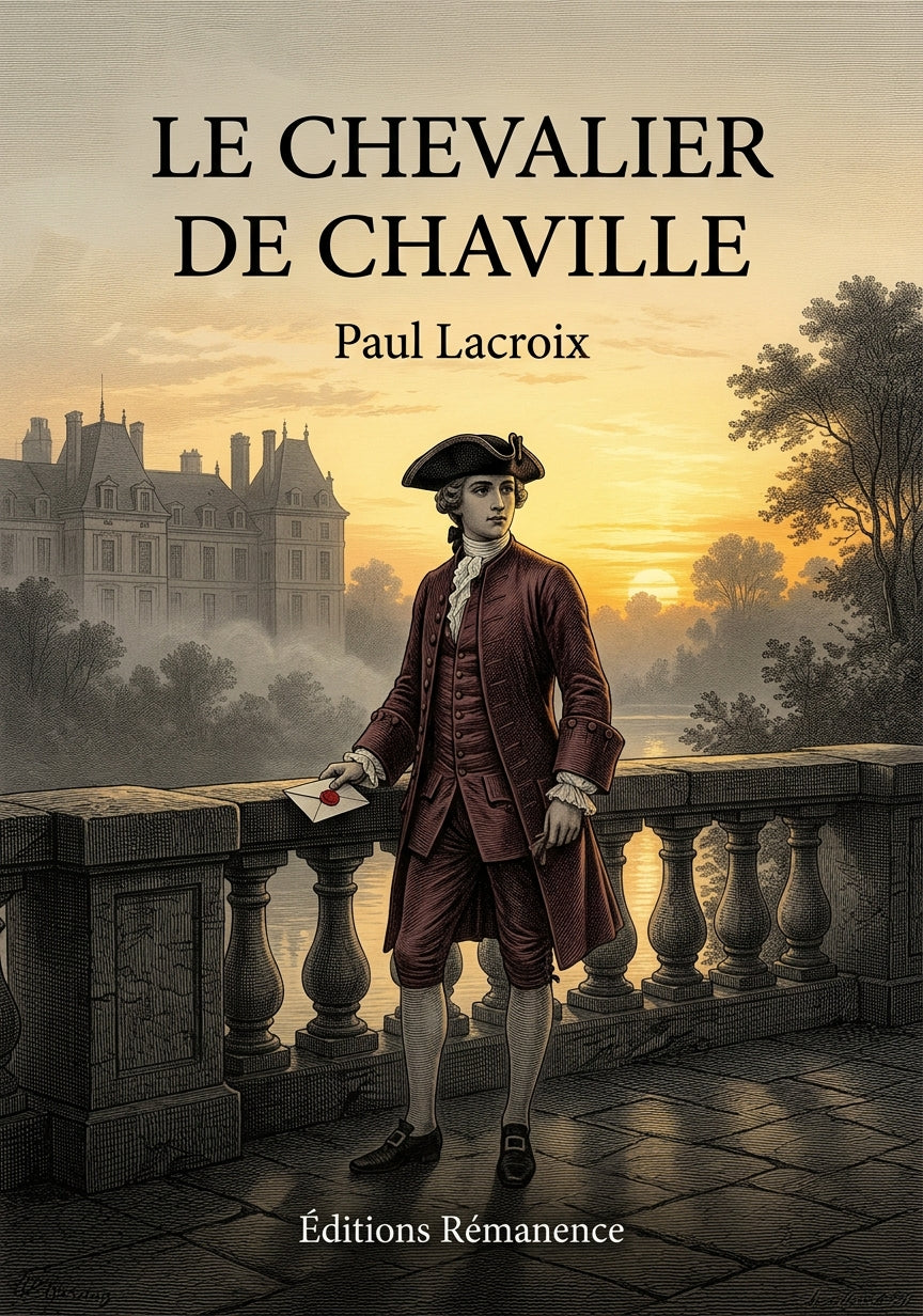 Livre Le chevalier de Chaville par Paul Lacroix - Couverture - Editions Remanence