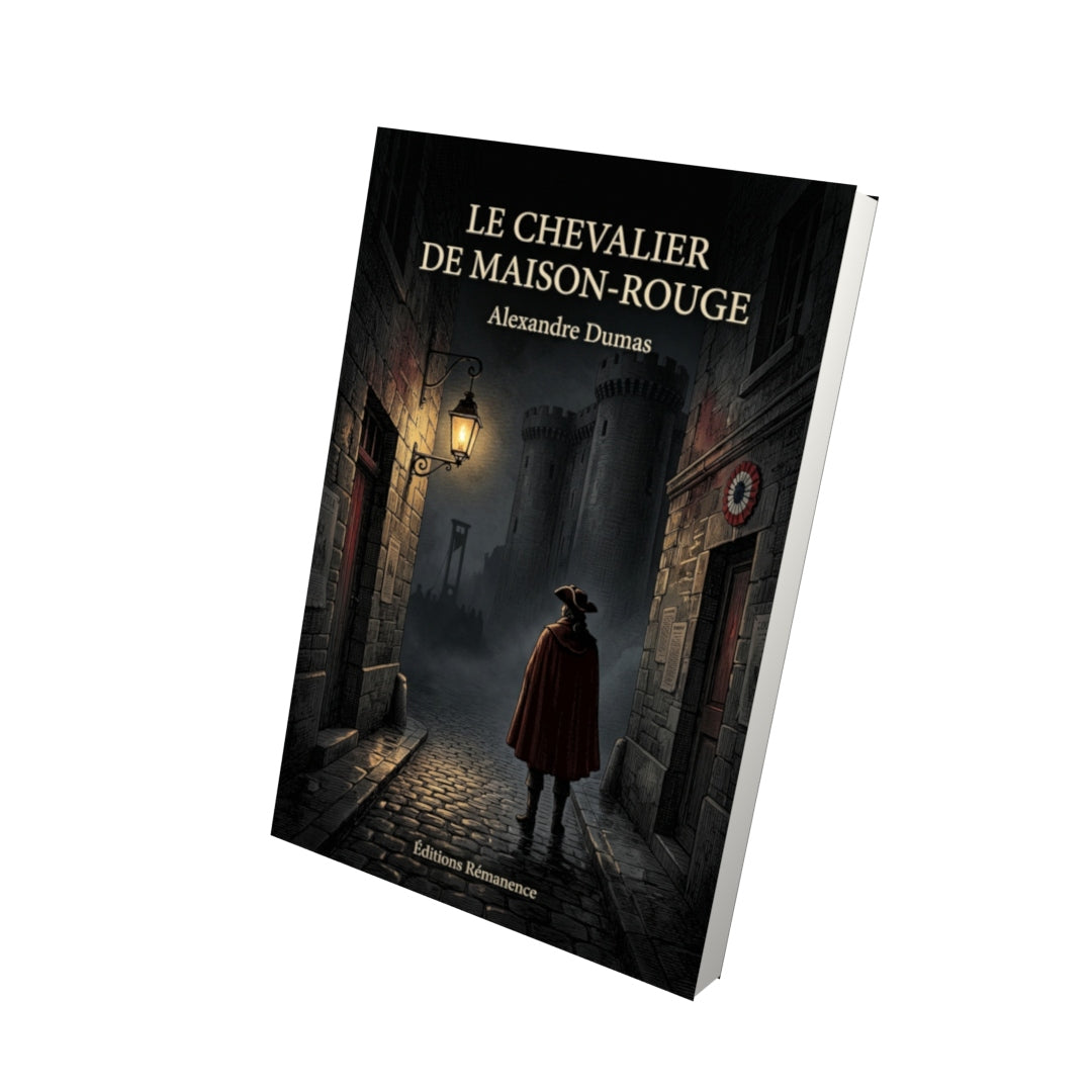 Livre Le Chevalier de Maison-Rouge par Alexandre Dumas - Vue 3D - Editions Remanence