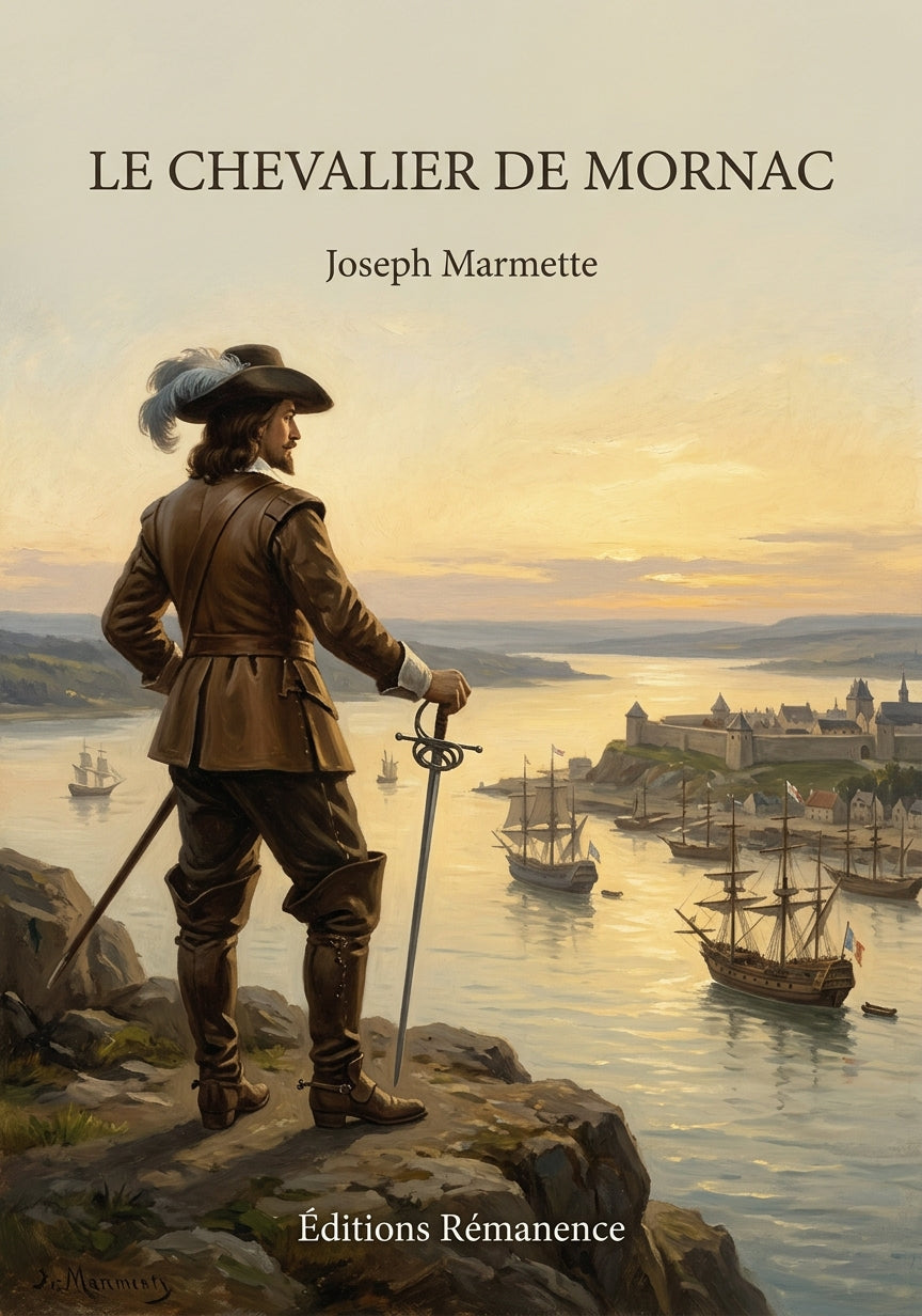Livre Le chevalier de Mornac par Joseph Marmette - Couverture - Editions Remanence