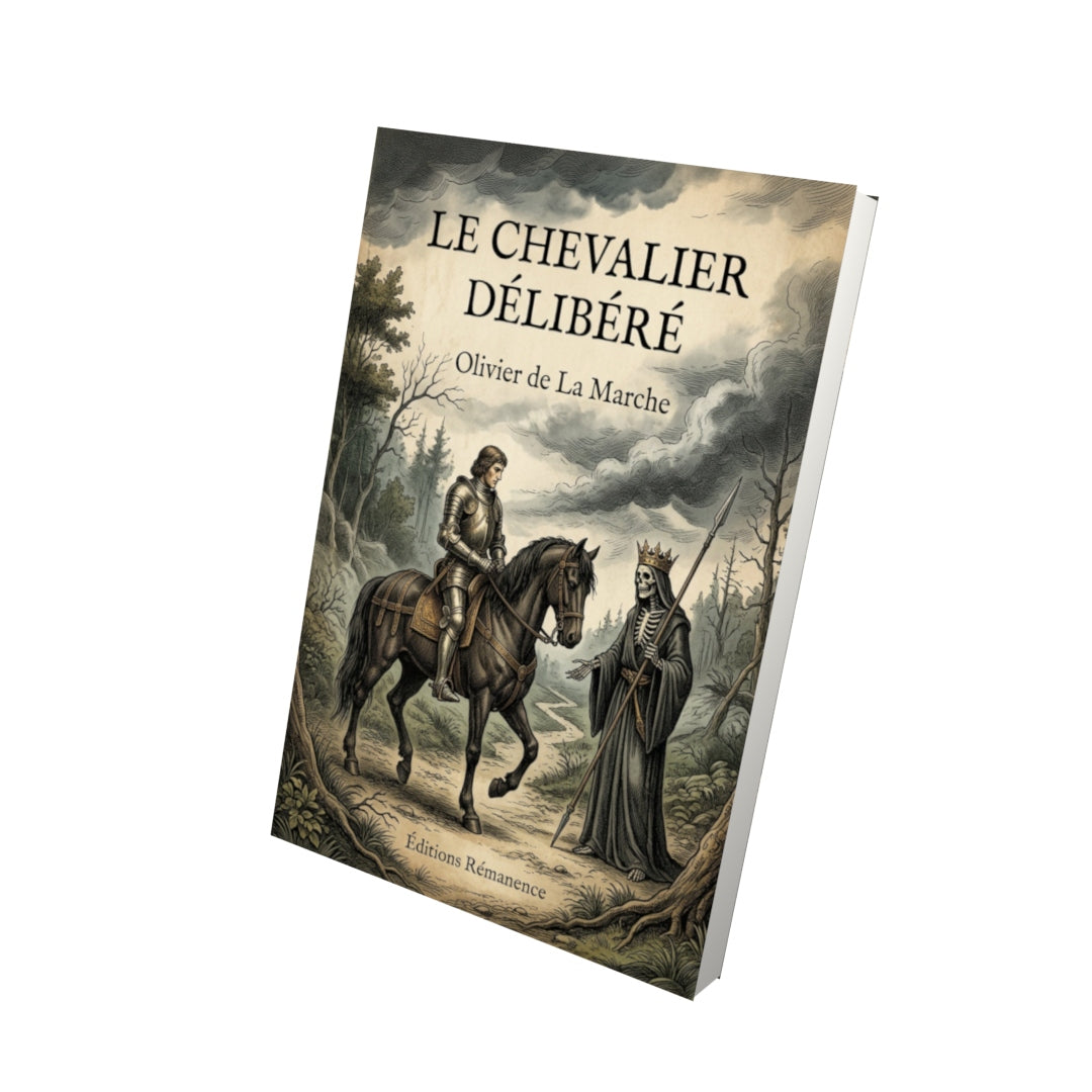 Livre Le chevalier délibéré - Olivier de La Marche - Vue 3D - Editions Remanence