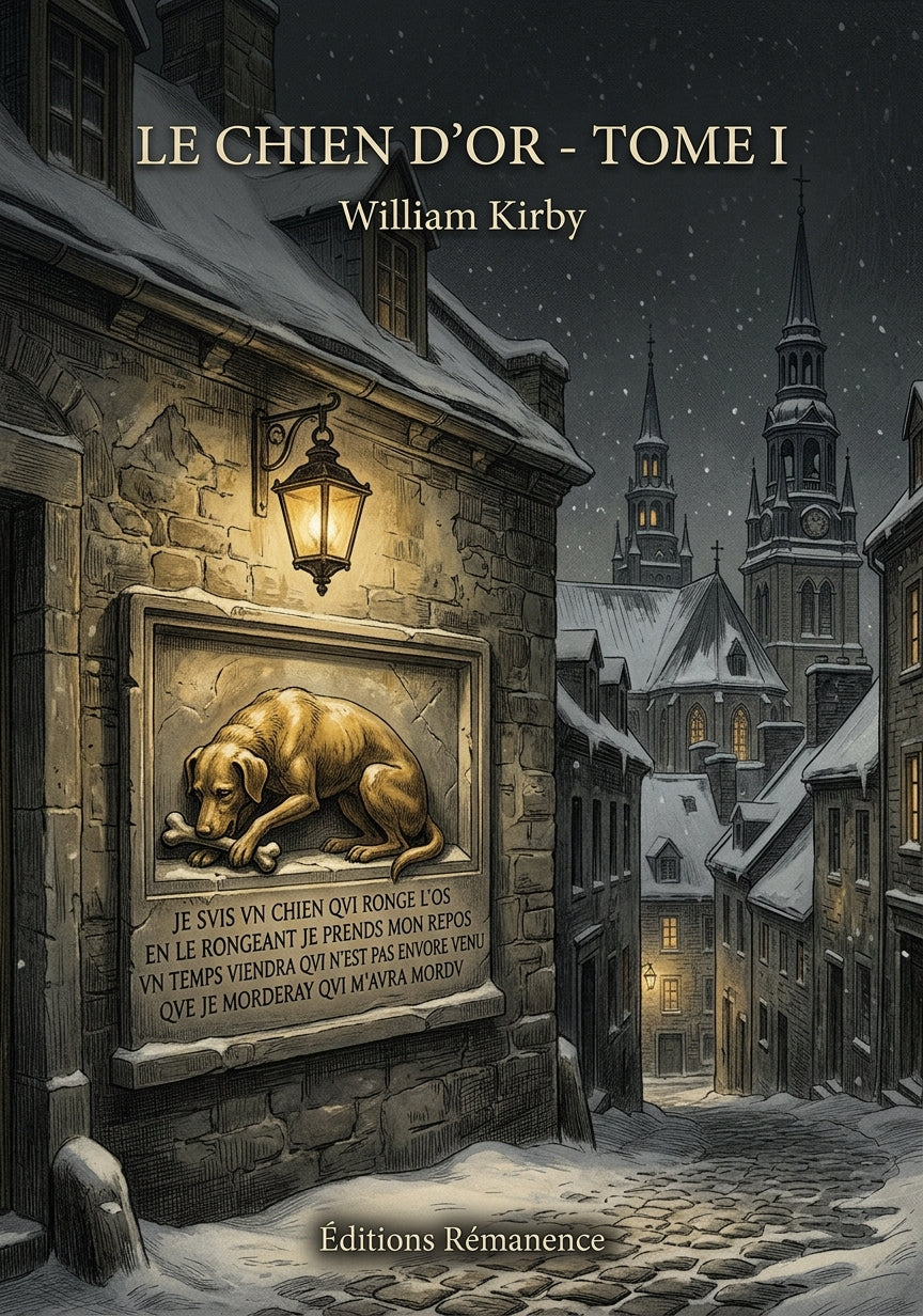 Livre Le chien d’or - Tome I par William Kirby - Couverture - Editions Remanence