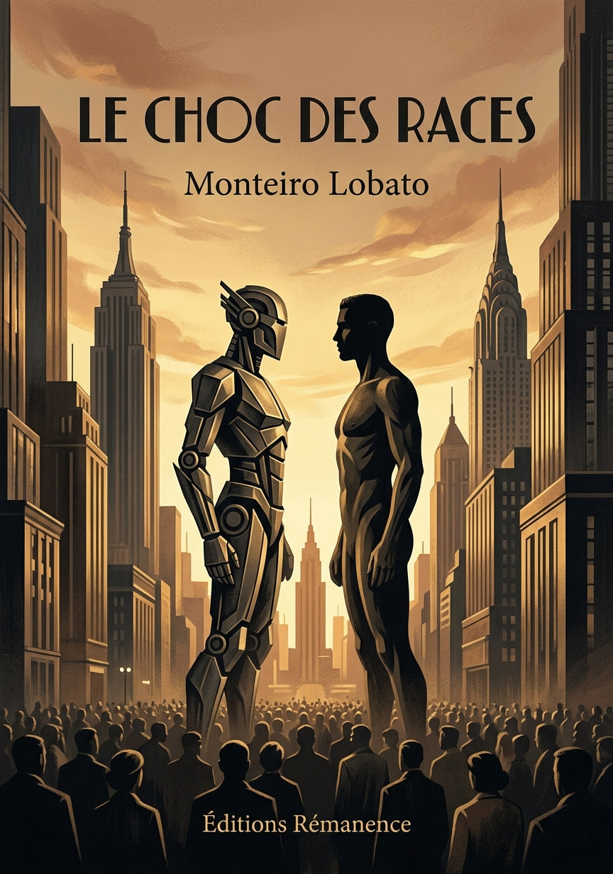 Livre Le Choc des races par Monteiro Lobato - Couverture - Editions Remanence
