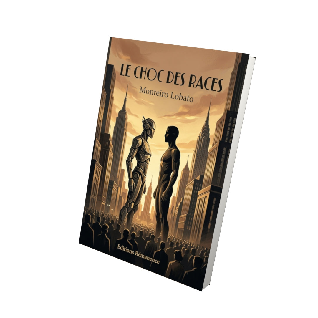 Livre Le Choc des races par Monteiro Lobato - Vue 3D - Editions Remanence