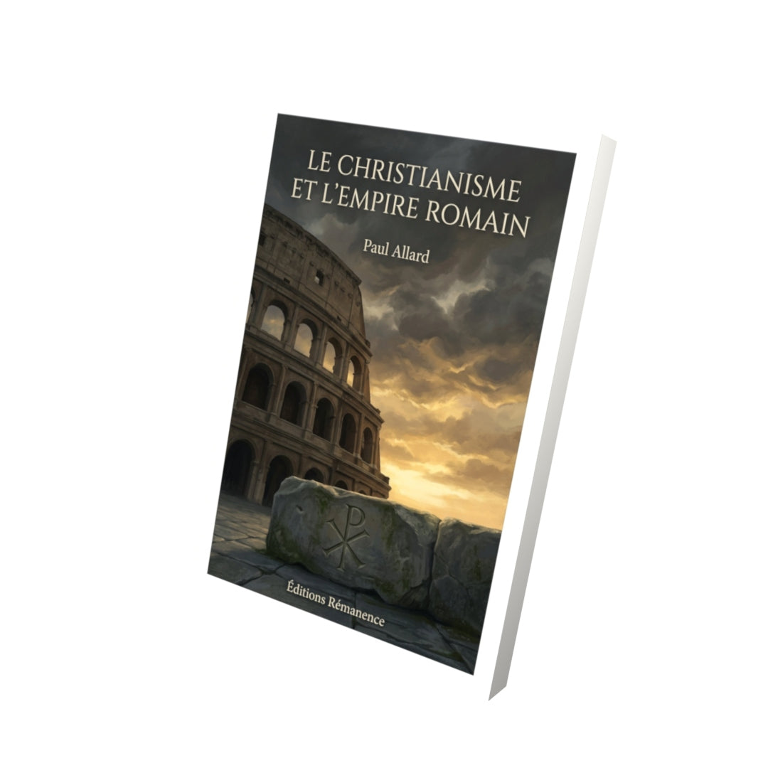Livre Le christianisme et l'empire romain - Paul Allard - Vue 3D - Editions Remanence