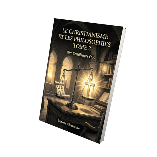 Livre Le christianisme et les philosophies Tome 2 - Père Sertillanges O.P. - Vue 3D - Editions Remanence