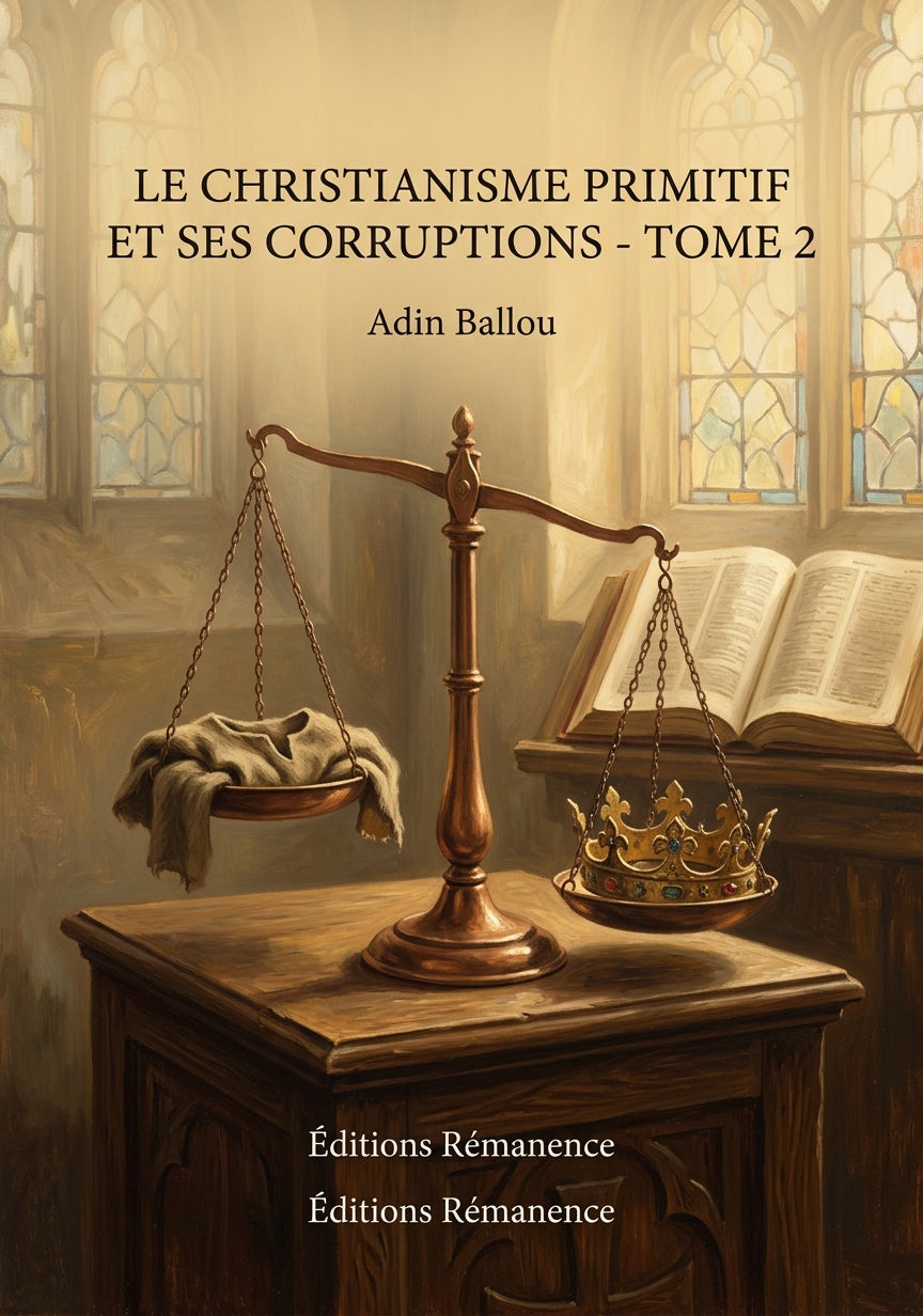 Livre Le Christianisme primitif et ses corruptions - Tome 2 par Adin Ballou - Couverture - Editions Remanence