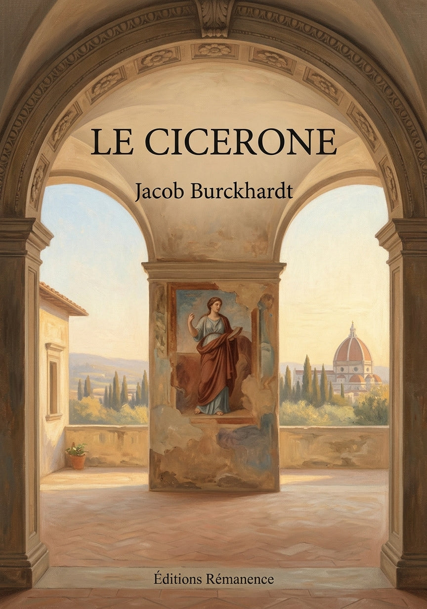 Livre Le Cicerone par Jacob Burckhardt - Couverture - Editions Remanence