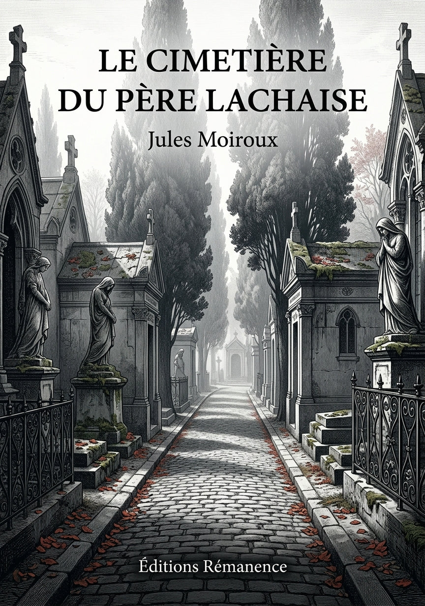Livre Le Cimetière du Père Lachaise par Jules Moiroux - Couverture - Editions Remanence