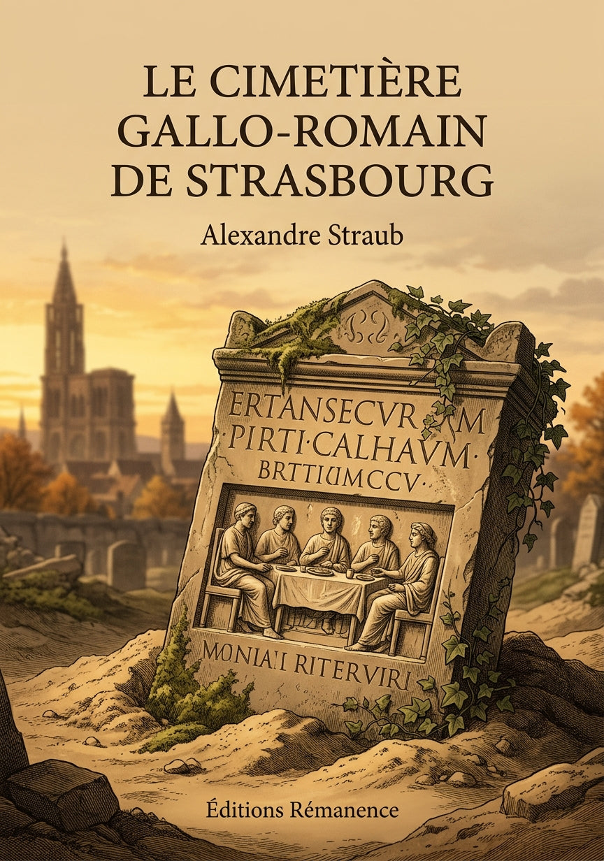 Livre Le cimetière gallo-romain de Strasbourg par Alexandre Straub - Couverture - Editions Remanence