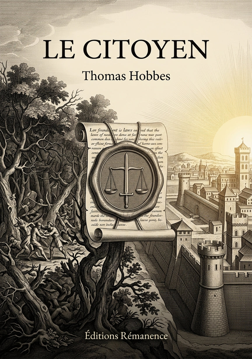 Livre Le Citoyen par Thomas Hobbes - Couverture - Editions Remanence