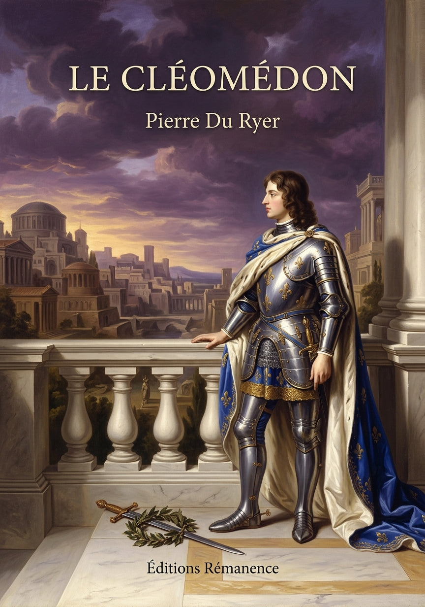 Livre Le Cléomédon par Pierre Du Ryer - Couverture - Editions Remanence