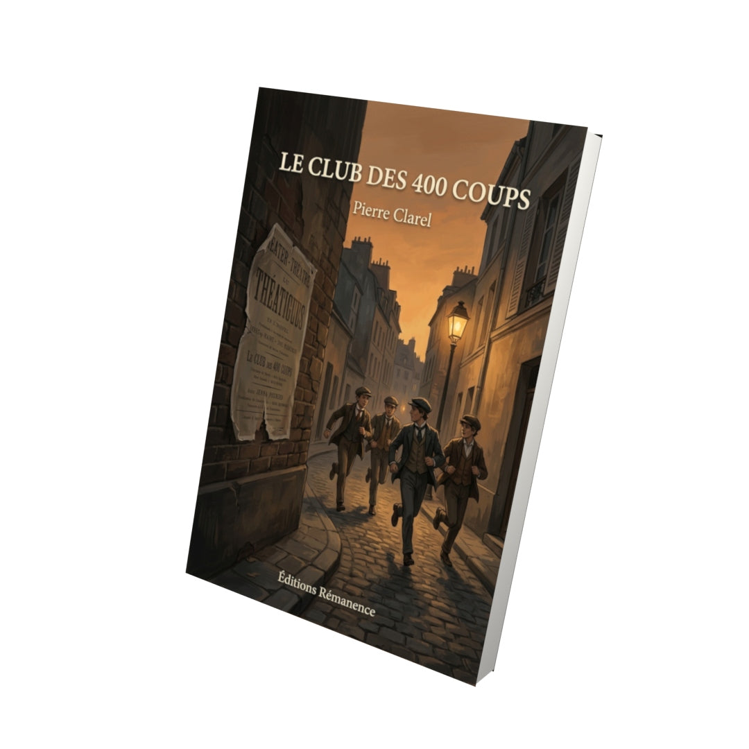 Livre Le Club des 400 coups par Pierre Clarel - Vue 3D - Editions Remanence