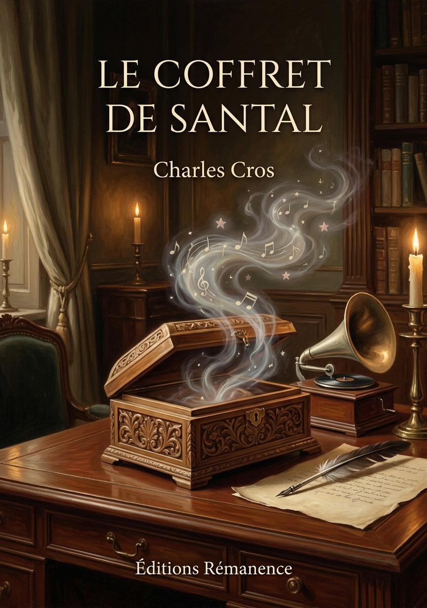 Livre Le Coffret de santal par Charles Cros - Couverture - Editions Remanence