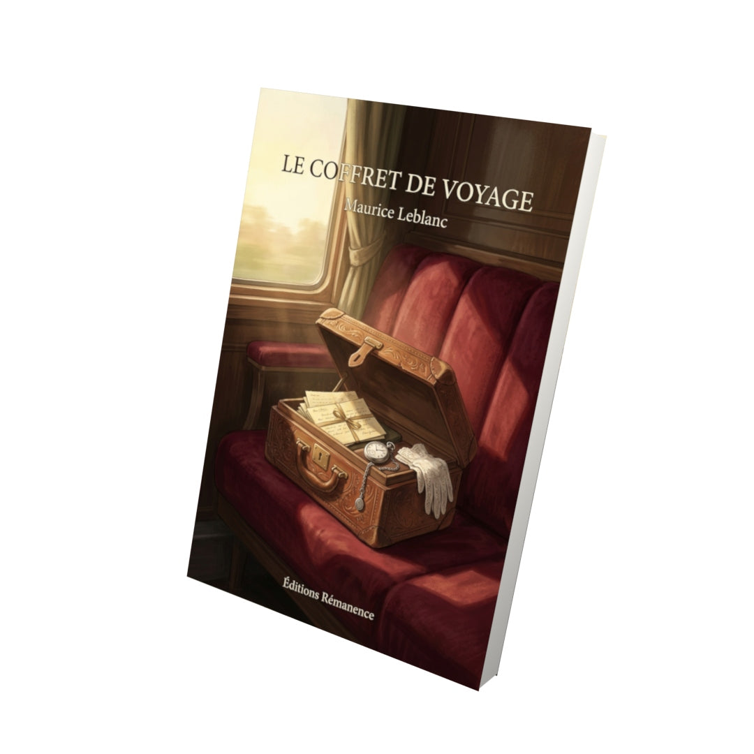 Livre Le Coffret de voyage par Maurice Leblanc - Vue 3D - Editions Remanence