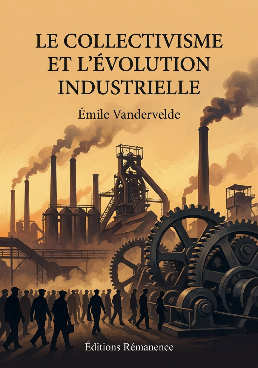 Livre Le Collectivisme et l’évolution industrielle par Émile Vandervelde - Couverture - Editions Remanence