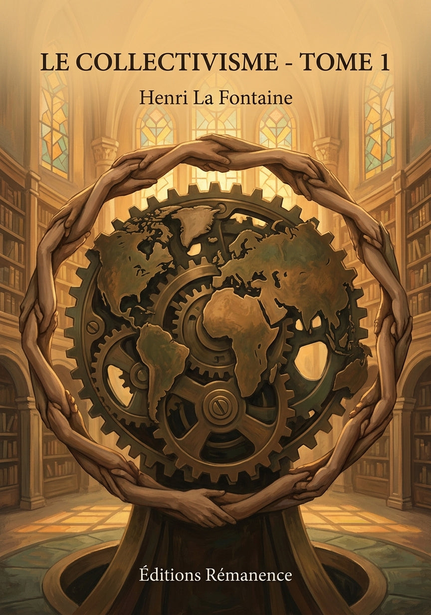 Livre Le Collectivisme - Tome 1 par Henri La Fontaine - Couverture - Editions Remanence