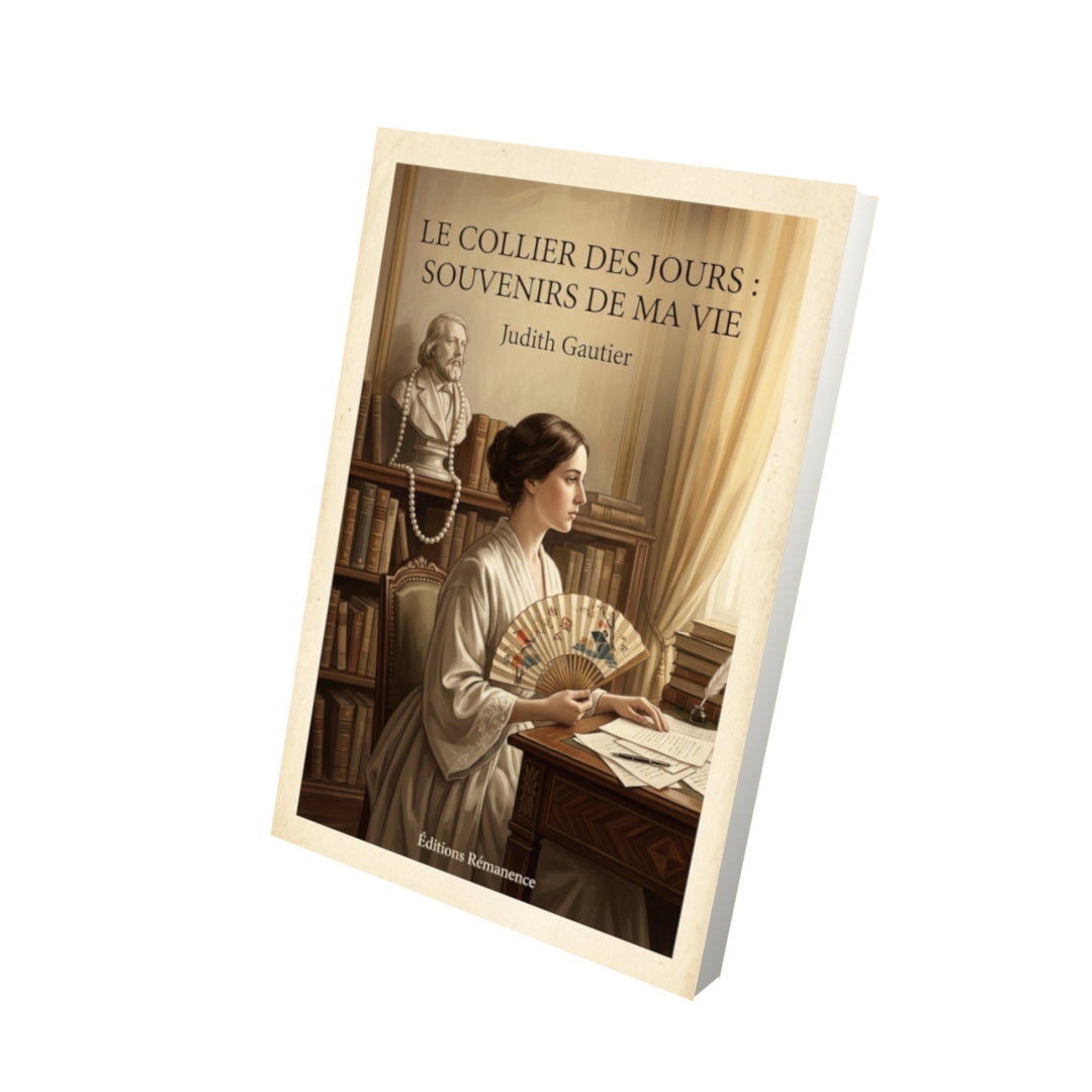 Livre Le collier des jours : Souvenirs de ma vie - Judith Gautier - Vue 3D - Editions Remanence