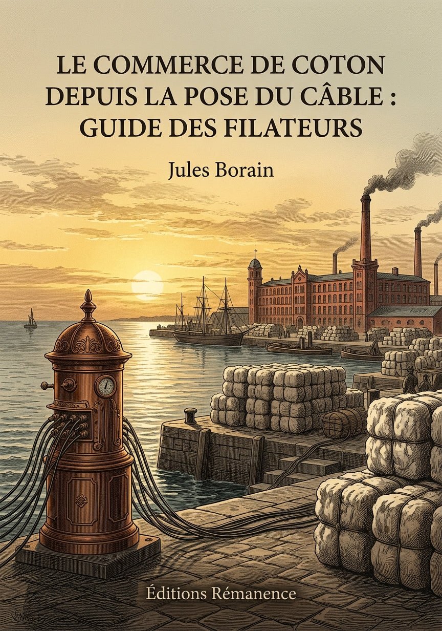 Livre Le Commerce de coton depuis la pose du câble : guide des filateurs par Jules Borain - Couverture - Editions Remanence