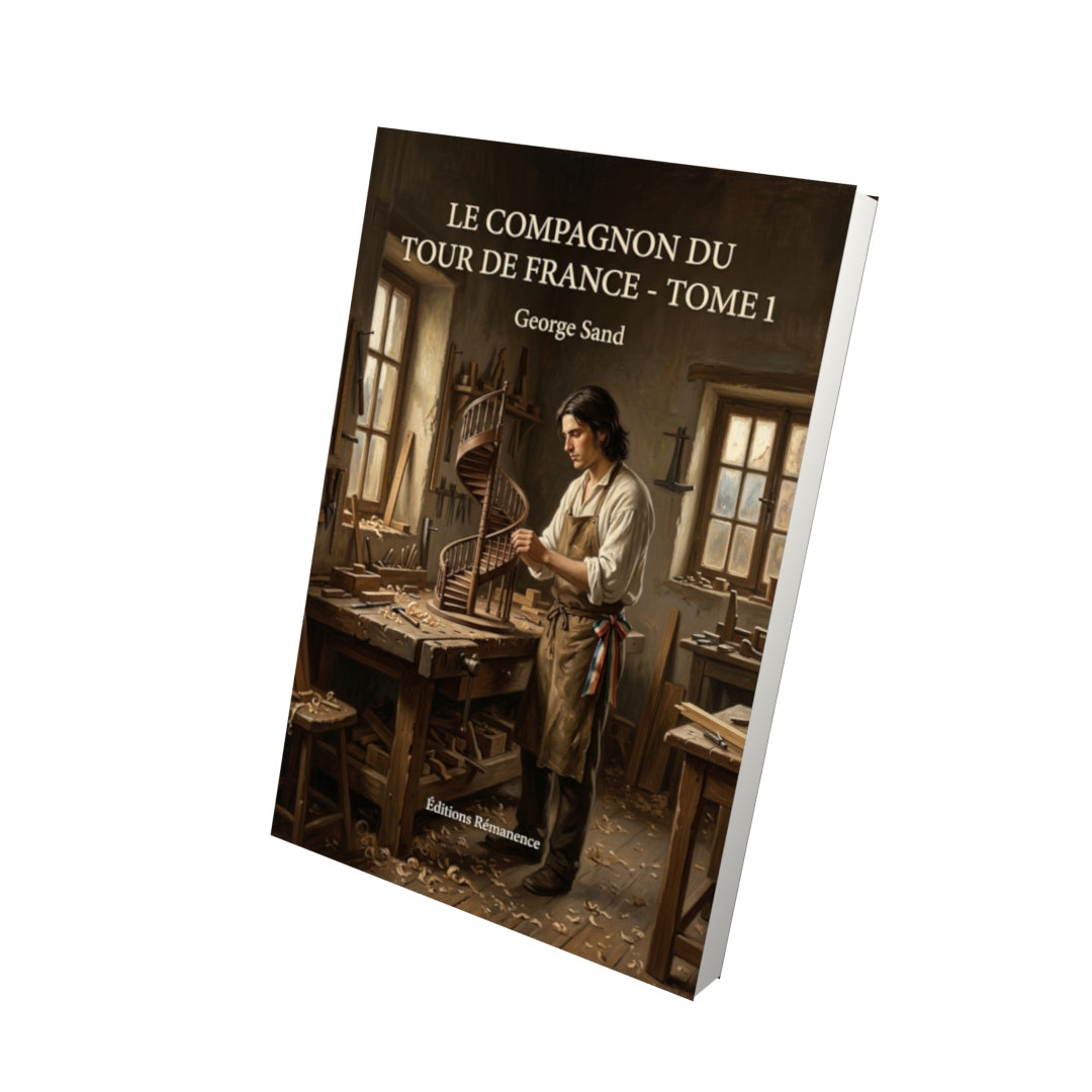 Livre Le Compagnon du tour de France - Tome 1 par George Sand - Vue 3D - Editions Remanence