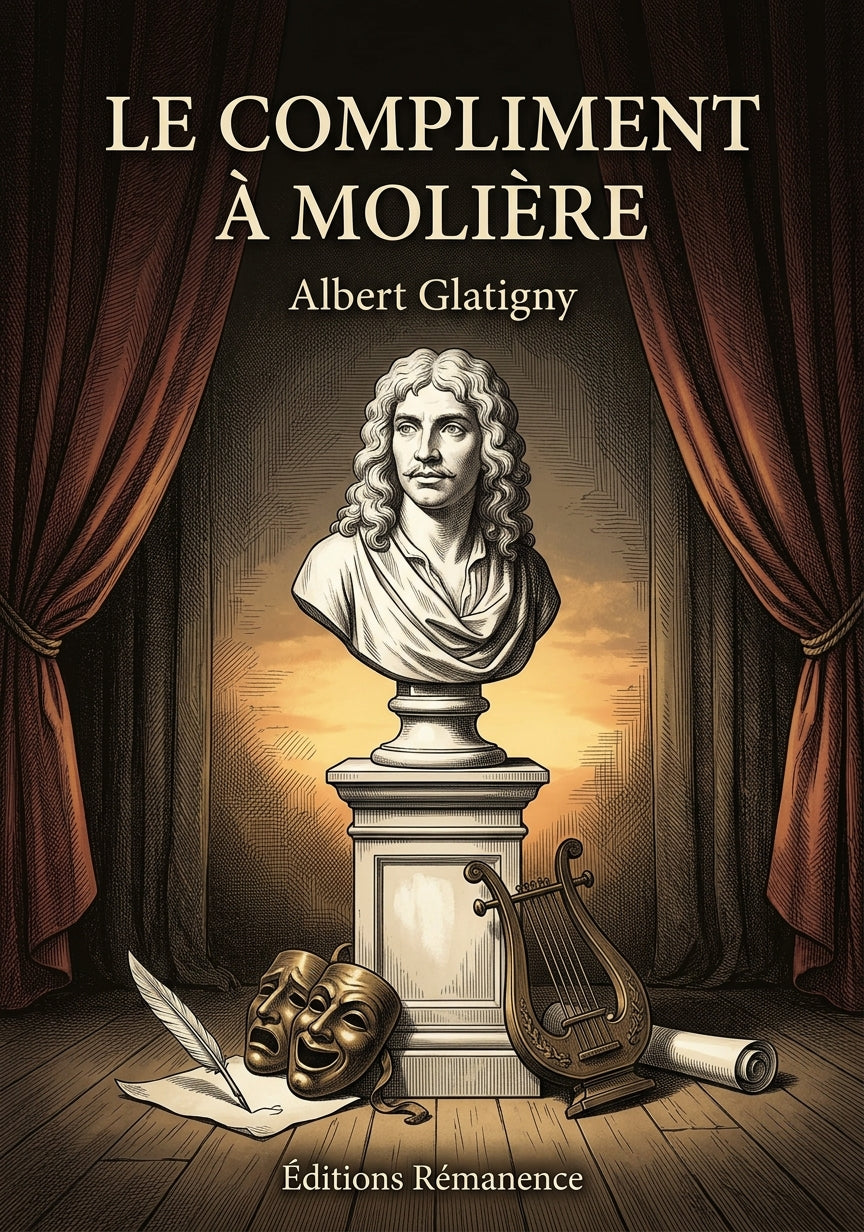 Livre Le Compliment à Molière par Albert Glatigny - Couverture - Editions Remanence