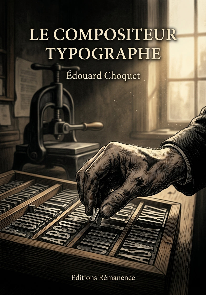 Livre Le Compositeur typographe par Édouard Choquet - Couverture - Editions Remanence