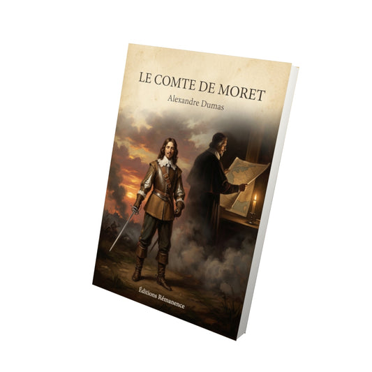 Livre Le comte de Moret - Alexandre Dumas - Vue 3D - Editions Remanence