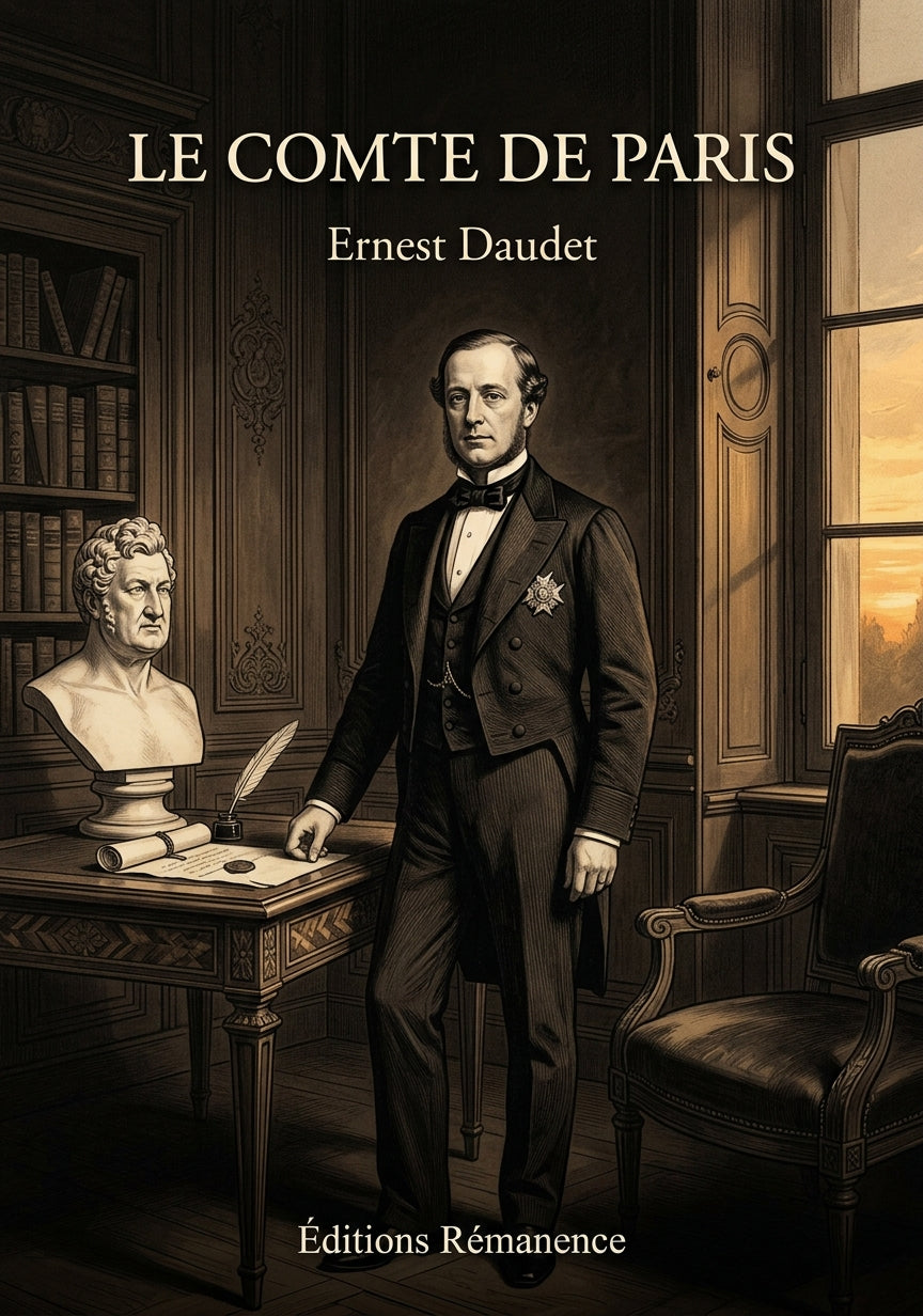 Livre Le Comte de Paris par Ernest Daudet - Couverture - Editions Remanence