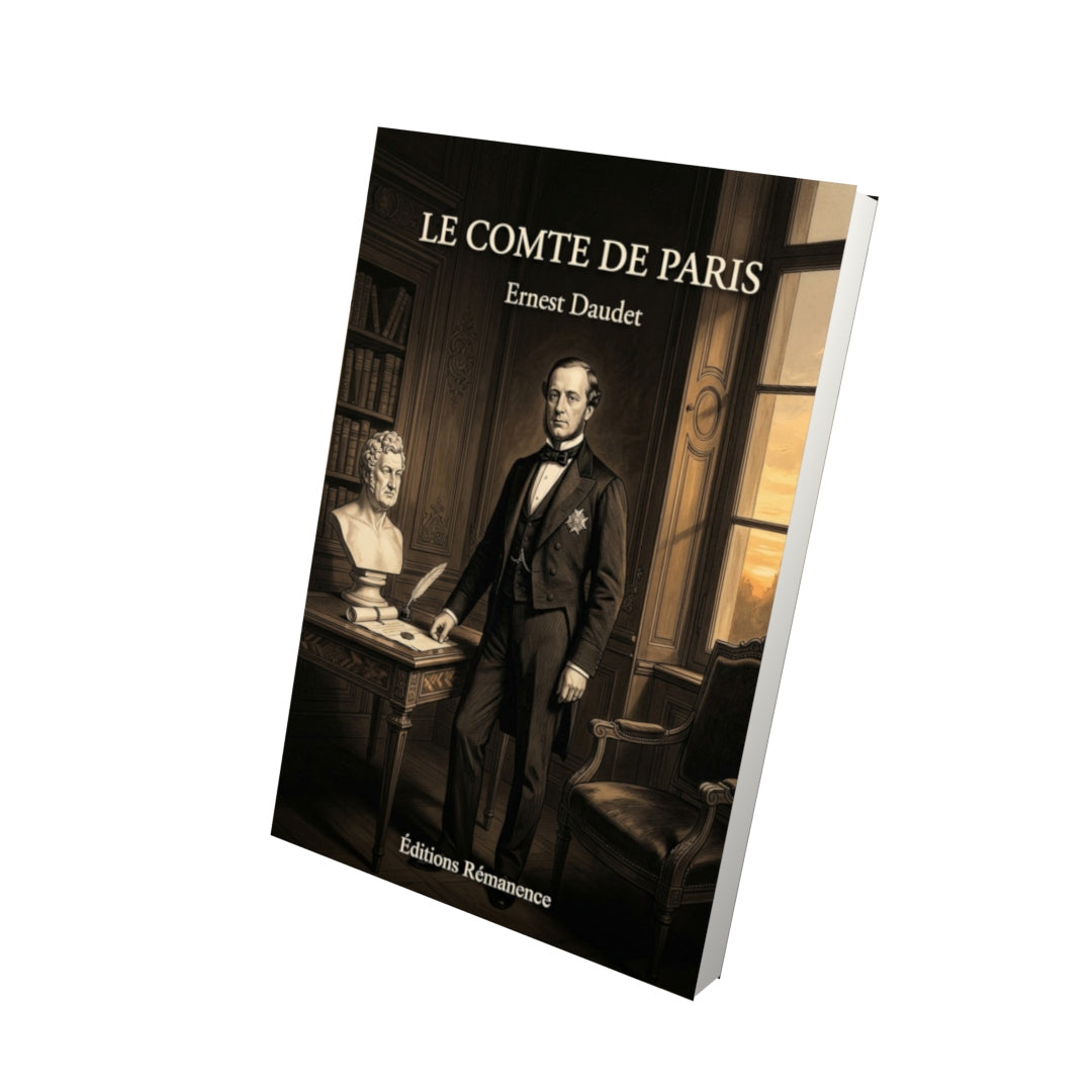 Livre Le Comte de Paris par Ernest Daudet - Vue 3D - Editions Remanence