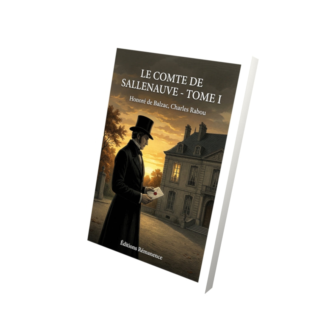 Livre Le Comte de Sallenauve - Tome I par Honoré de Balzac, Charles Rabou - Vue 3D - Editions Remanence