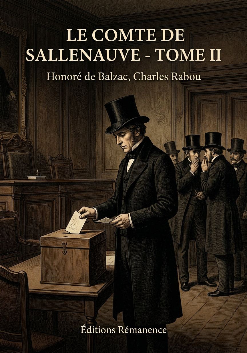 Livre Le Comte de Sallenauve - Tome II par Honoré de Balzac, Charles Rabou - Couverture - Editions Remanence