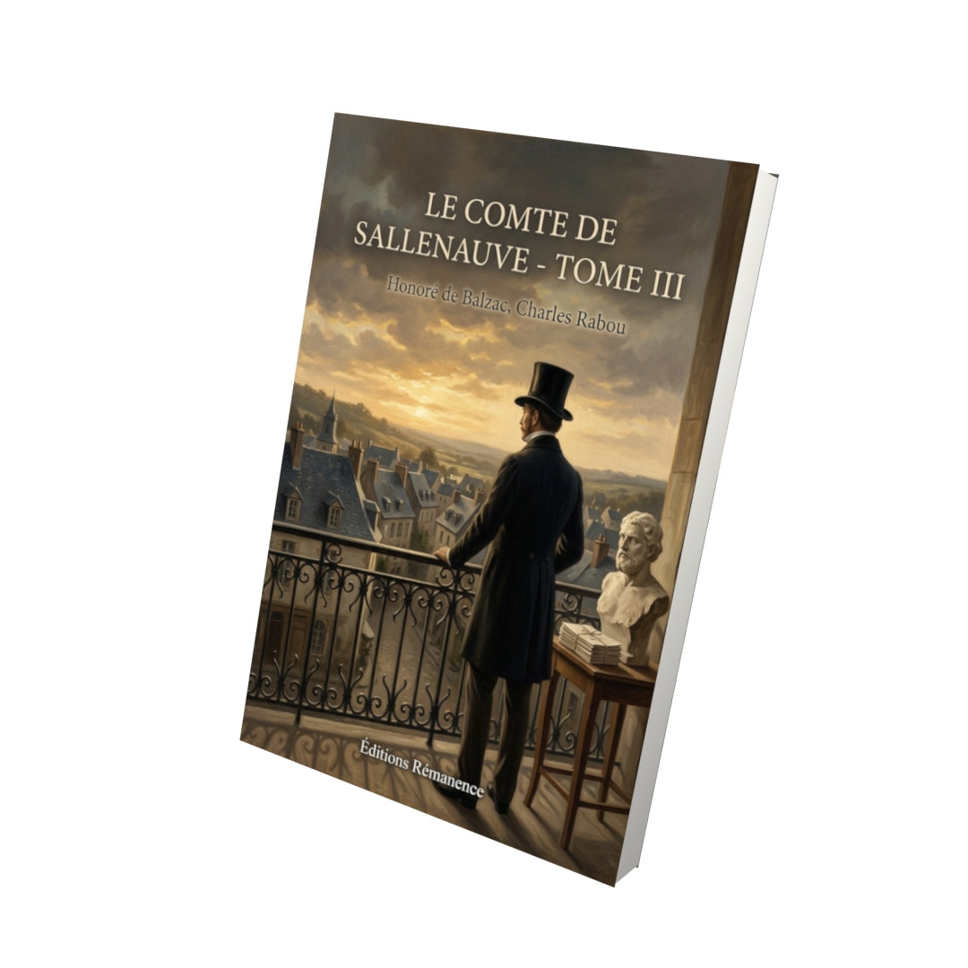 Livre Le Comte de Sallenauve - Tome III par Honoré de Balzac, Charles Rabou - Vue 3D - Editions Remanence