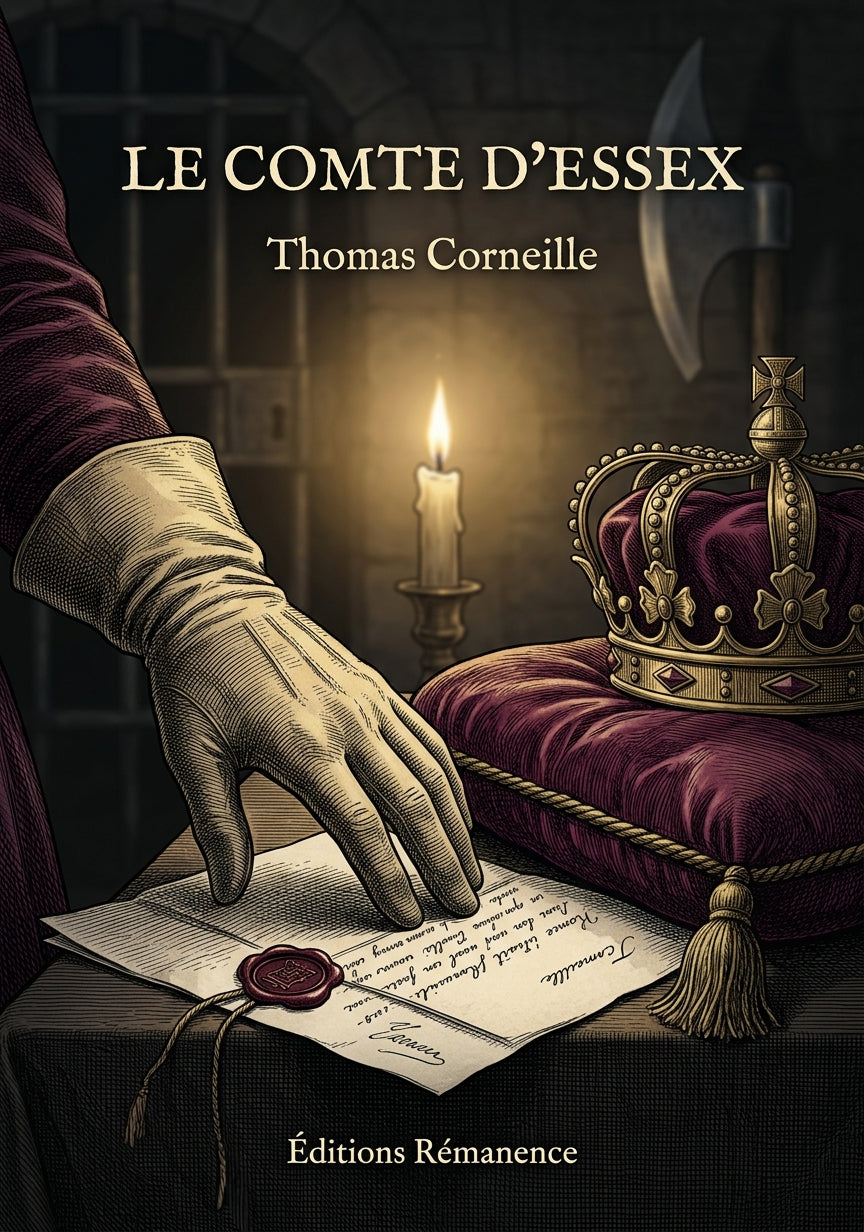 Livre Le Comte d’Essex par Thomas Corneille - Couverture - Editions Remanence