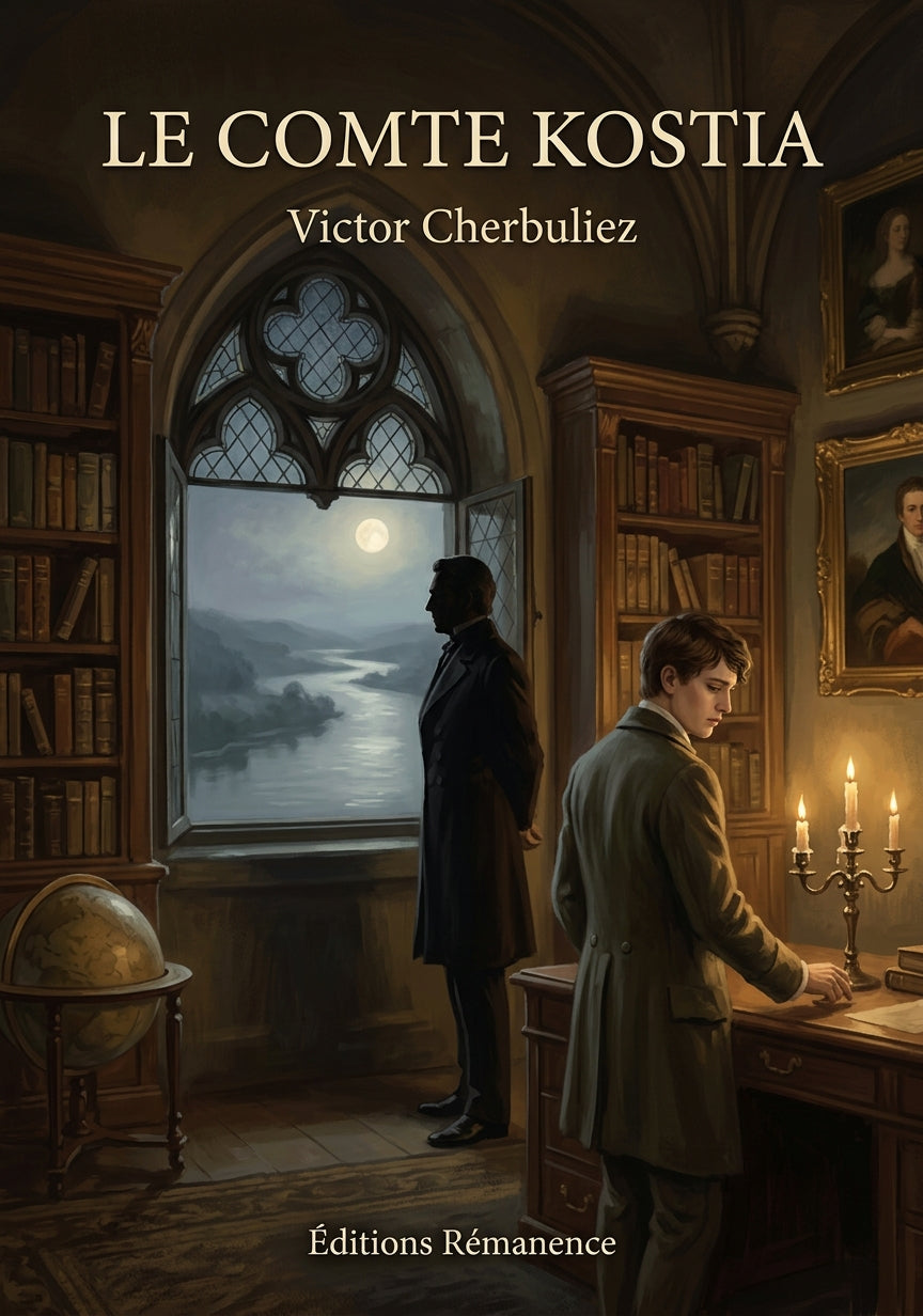 Livre Le Comte Kostia par Victor Cherbuliez - Couverture - Editions Remanence