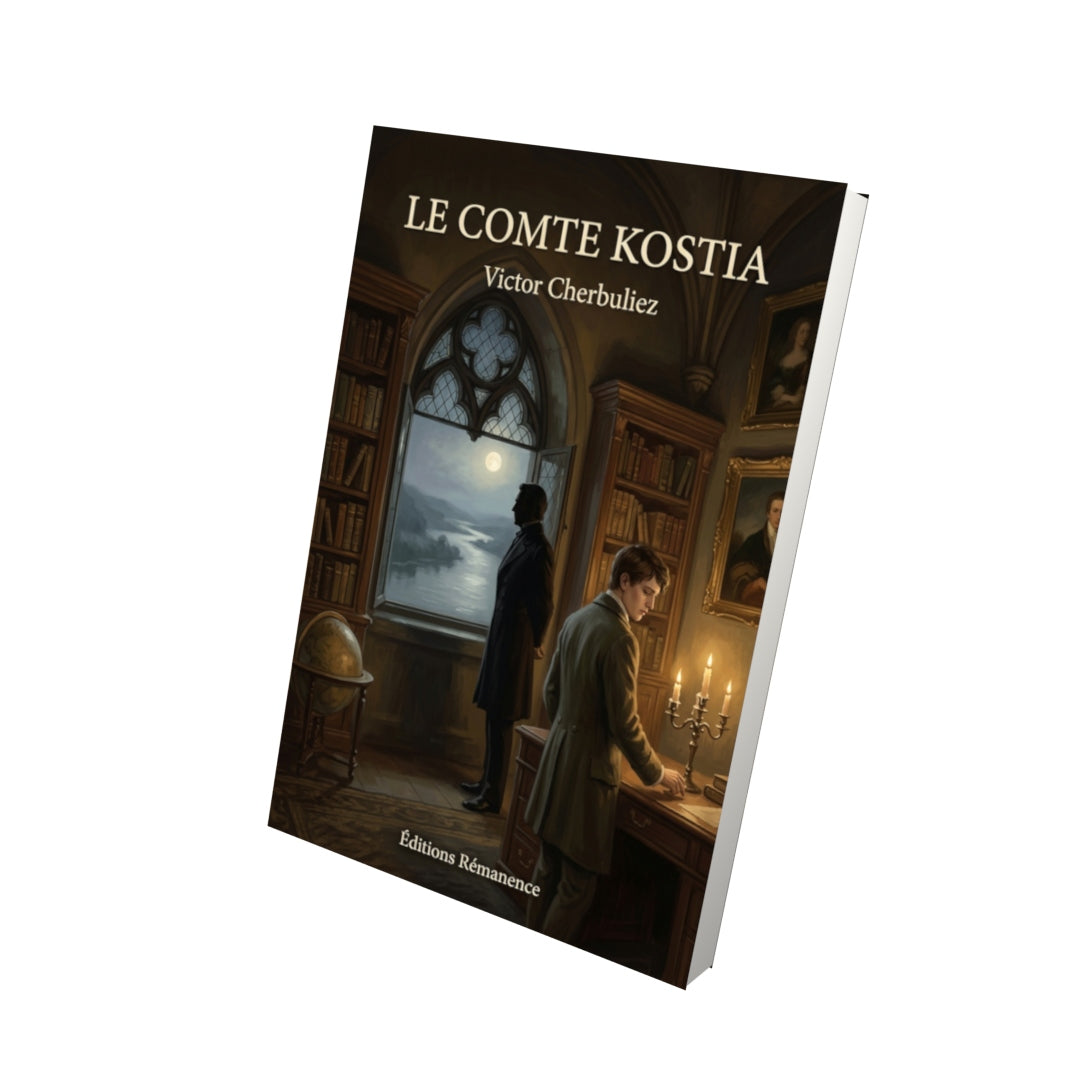 Livre Le Comte Kostia par Victor Cherbuliez - Vue 3D - Editions Remanence