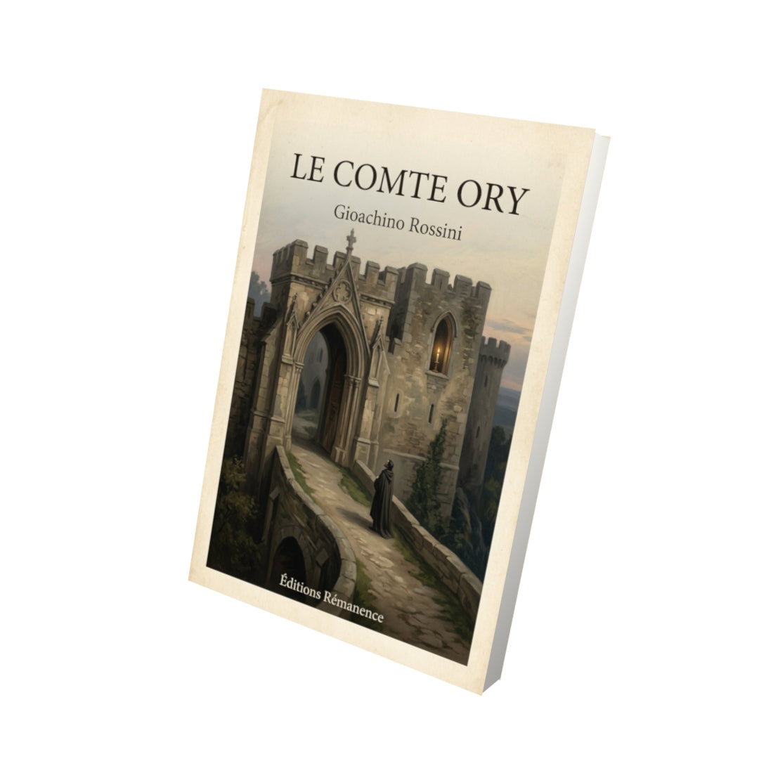 Livre Le Comte Ory - Gioachino Rossini - Vue 3D - Editions Remanence
