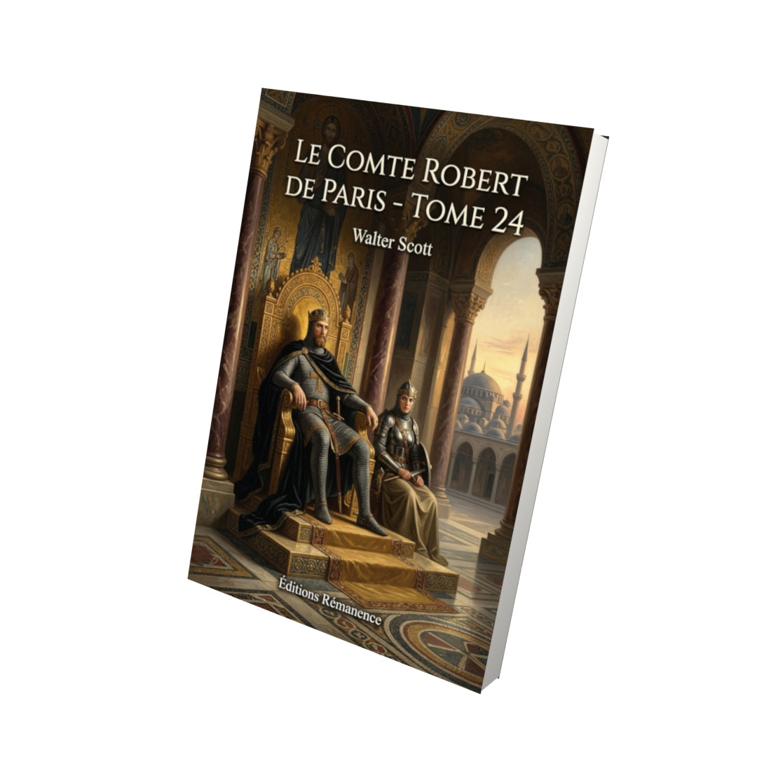 Livre Le Comte Robert de Paris - Tome 24 par Walter Scott - Vue 3D - Editions Remanence