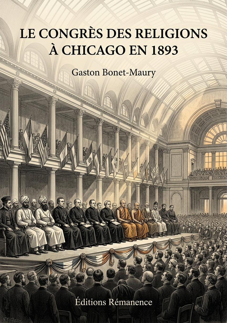 Livre Le Congrès des religions à Chicago en 1893 par Gaston Bonet-Maury - Couverture - Editions Remanence